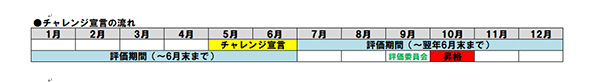 チャレンジ宣言の流れ