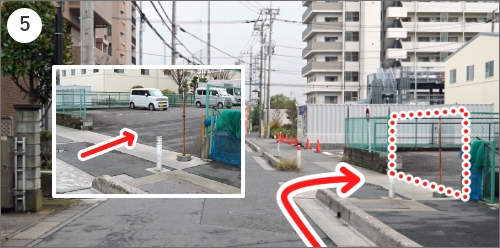 株式会社エーワン 本社・東京リユースセンター駐車場への順路5